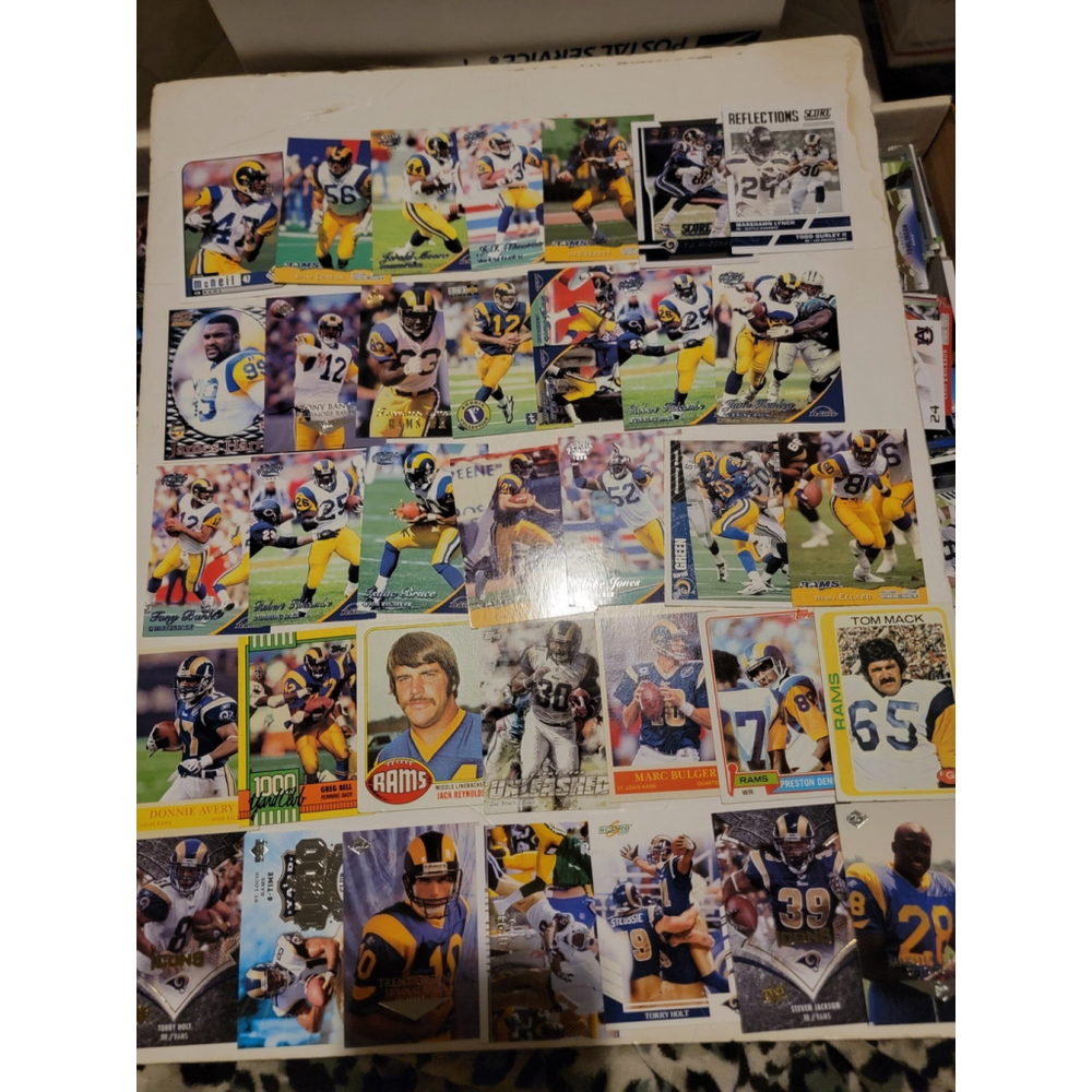 370+ Large Lot NFL Trading Cards Vintage Modern Inserts Rcs STL L.A. Rams